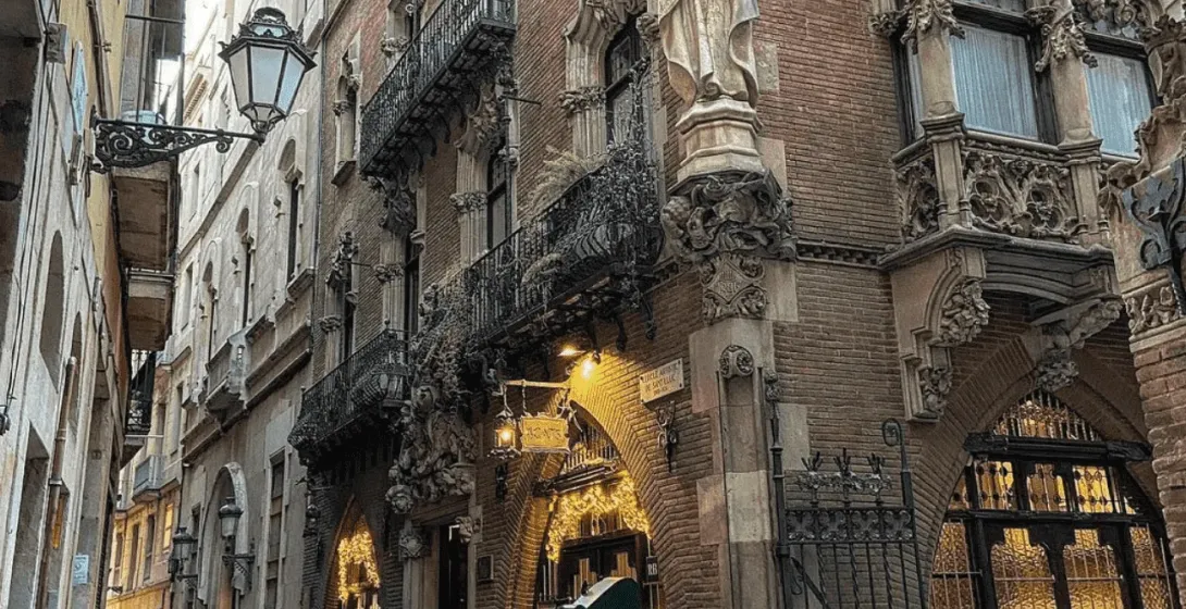 Casa de les Punxes, a stunning Gothic building in Barcelona.