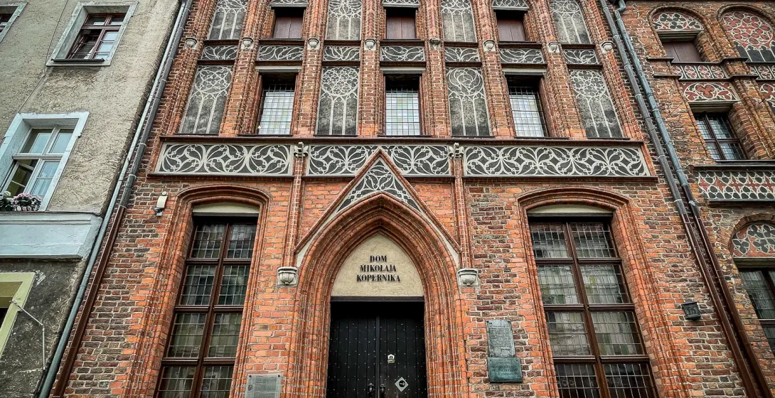 The impressive Nicolaus Copernicus House in Toruń, Poland.