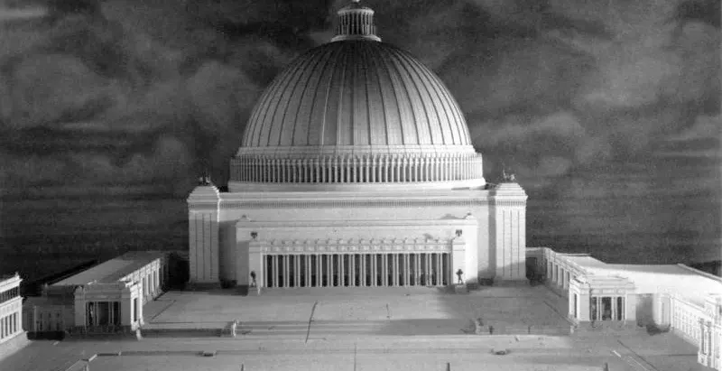 Model of the planned Volkshalle in Nazi Berlin.