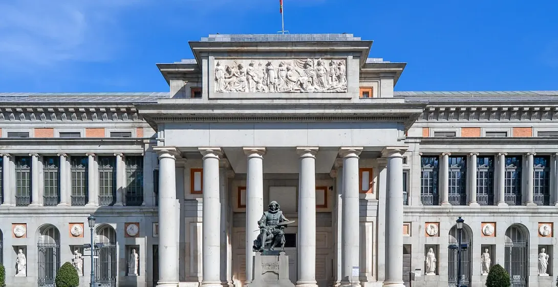 The impressive Prado Museum in Madrid, Spain.