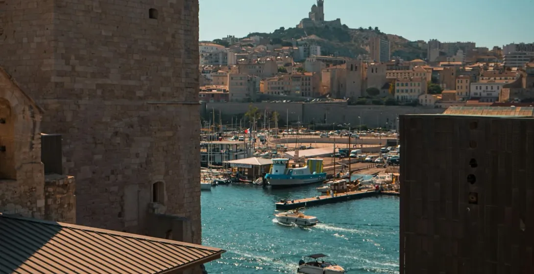 Stunning view of Marseille from Château d'If.