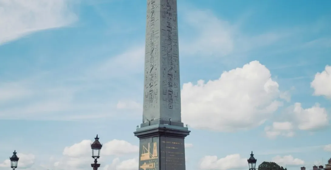 The majestic Luxor Obelisk in Paris' Place de la Concorde.