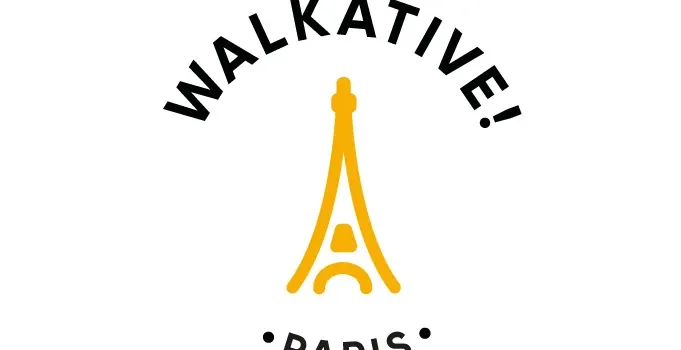 WALKATIVE! Paris walking tour logo featuring the Eiffel Tower.