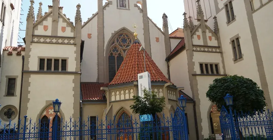 The Pinkas Synagogue in Prague's Jewish Quarter.
