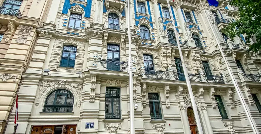 Art Nouveau building in Riga, Latvia.