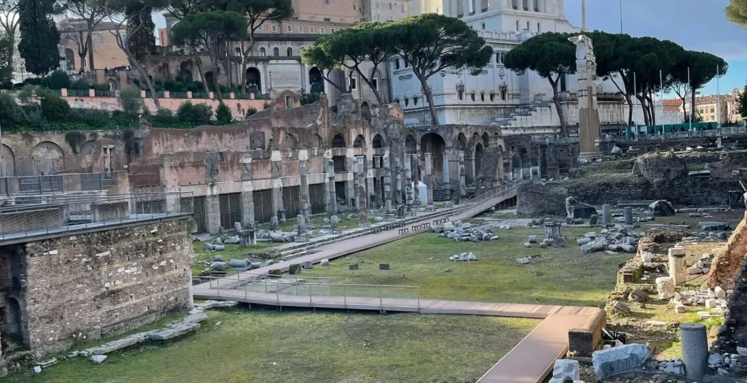 Explore the ancient ruins of the Roman Forum in Rome, Italy.