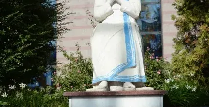 Statue of Mother Teresa in Tirana, Albania.
