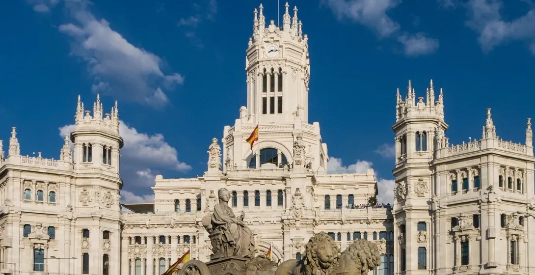 Cibeles Palace and Fountain in Madrid