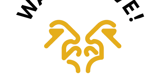 Walkative logo with stylized yellow abstract heart shape and black text 'WALKATIVE' above, 'POZNAN' below.