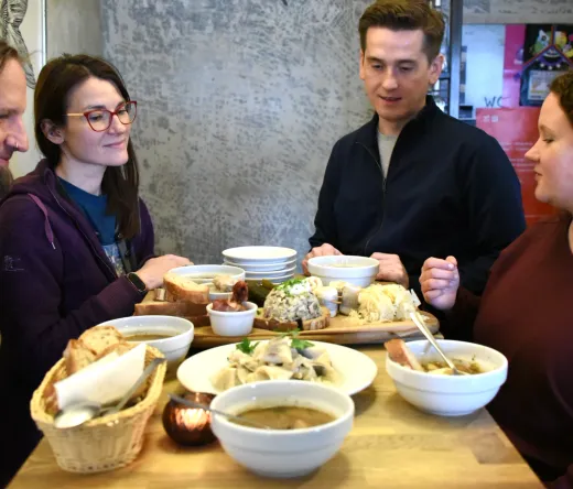 Delicious pierogi at a Krakow Food Tour.