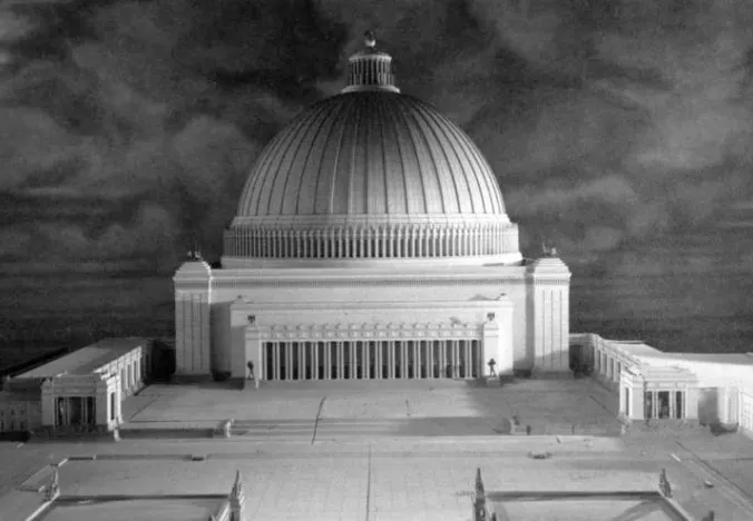 Model of the planned Volkshalle in Nazi Berlin.