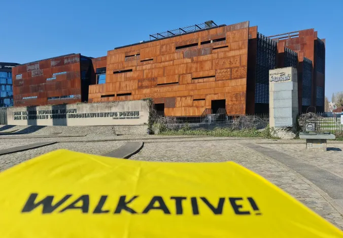 Guided tour of the European Solidarity Centre in Gdansk, Poland.