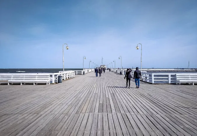 Sopot Pier view in Poland.