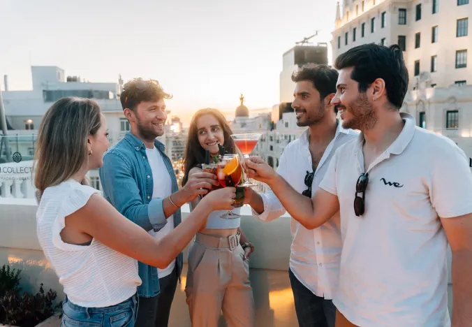 Madrid Tapas & Wine Tour with Rooftop Views