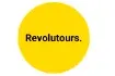 Yellow circular logo with "Revolutours." written in black text.