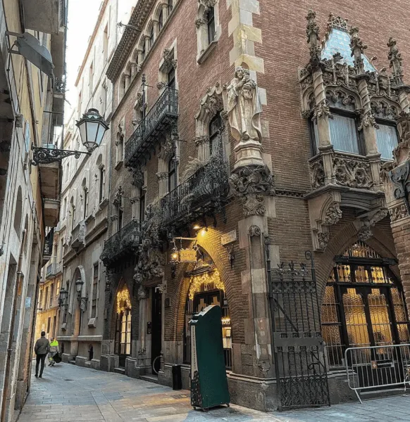 Casa de les Punxes, a stunning Gothic building in Barcelona.