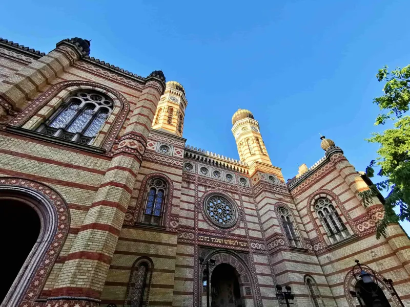 The magnificent Dohány Street Synagogue in Budapest's Jewish Quarter.