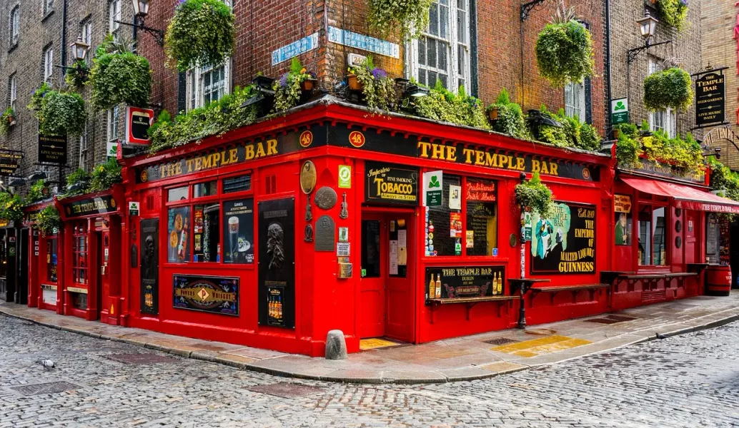 The Temple Bar pub in Dublin, Ireland.