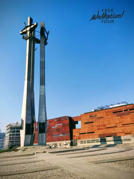 Monument to the Fallen Shipyard Workers in Gdańsk, Poland.