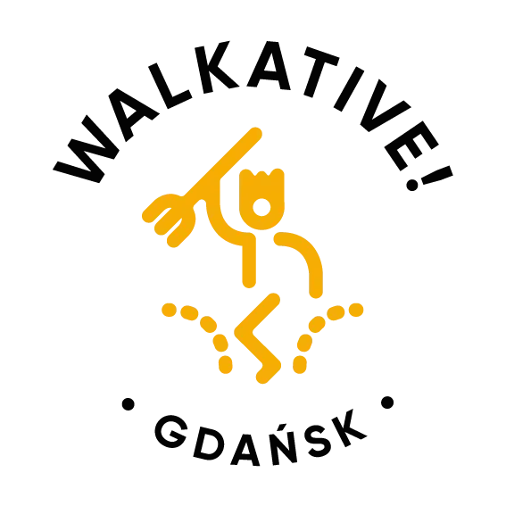 Walkative Gdansk logo: a stylized walking figure.