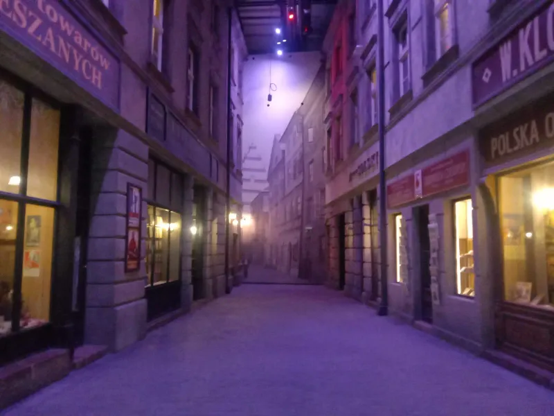 Immersive recreation of a historical Gdansk street.