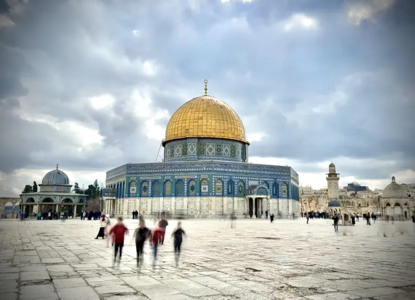 The majestic Dome of the Rock on Jerusalem's Temple Mount.