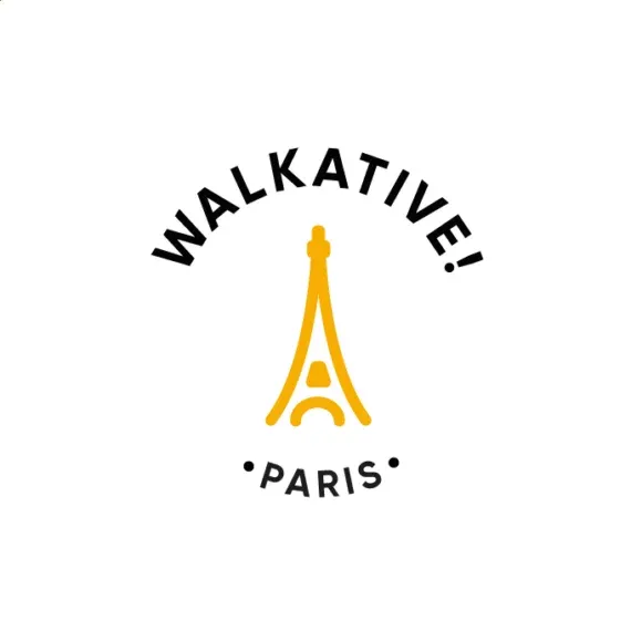 Walkative Paris logo featuring the Eiffel Tower.