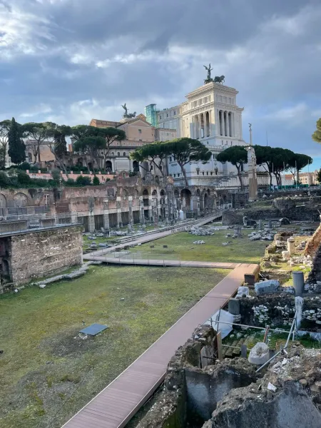 Explore the ancient ruins of the Roman Forum in Rome, Italy.