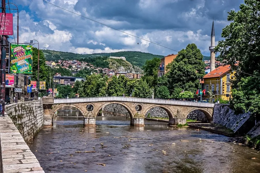 Latin Bridge in Sarajevo, Bosnia and Herzegovina