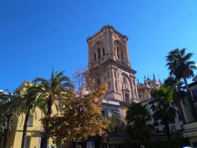 The majestic Giralda tower of Seville Cathedral in Spain.
