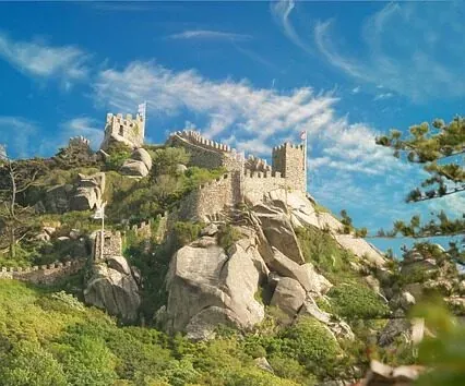 Pena Palace in Sintra, Portugal: a stunning hilltop castle.