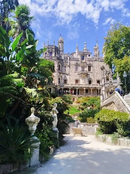 Explore the stunning Quinta da Regaleira Palace and gardens in Sintra, Portugal.