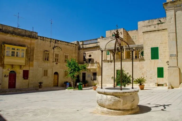 Courtyard in Mdina, Malta