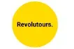 Revoultours logo: a yellow circle with the company name.