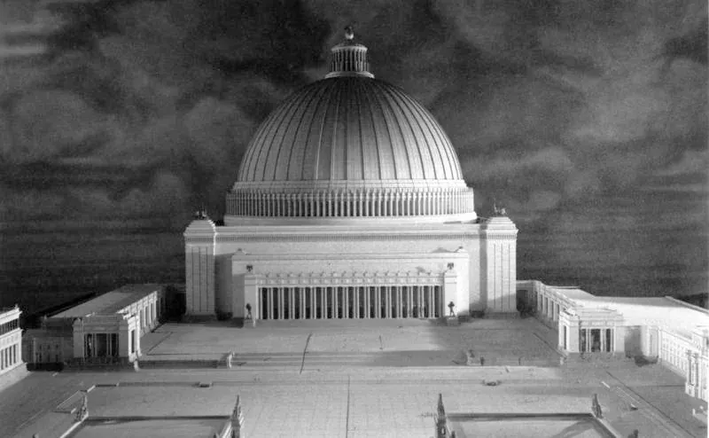 Model of the planned Volkshalle in Nazi Berlin.