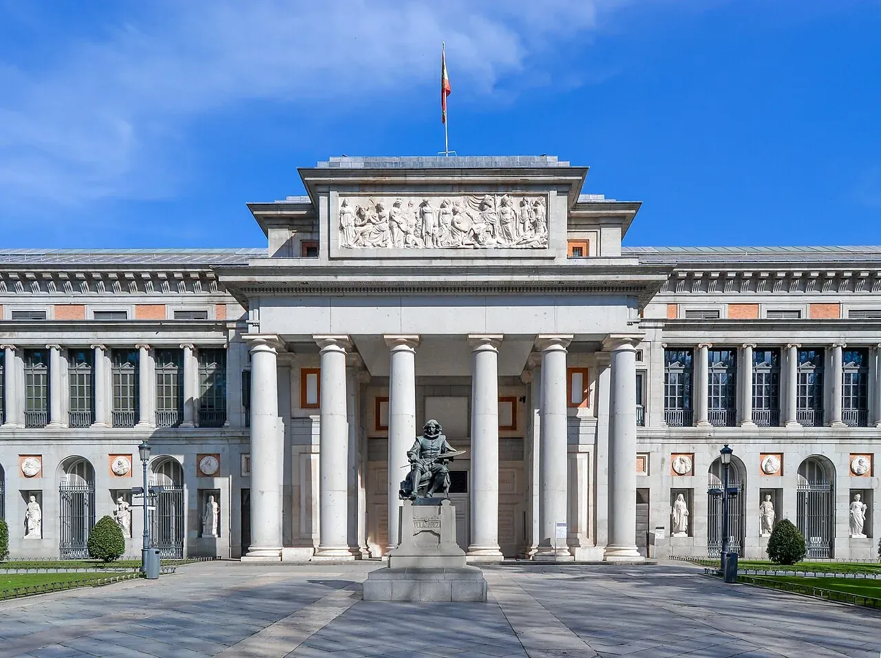 The impressive Prado Museum in Madrid, Spain.