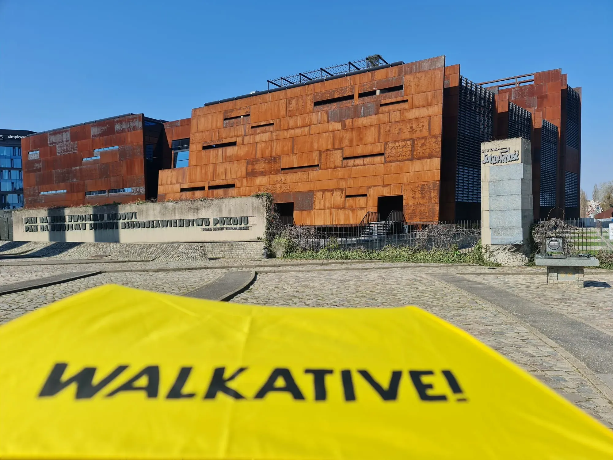 Guided tour of the European Solidarity Centre in Gdansk, Poland.